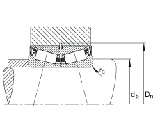 圓錐滾子軸承 JK0S050, 整體圓錐滾子軸承，單側(cè)唇密封，直徑系列 0